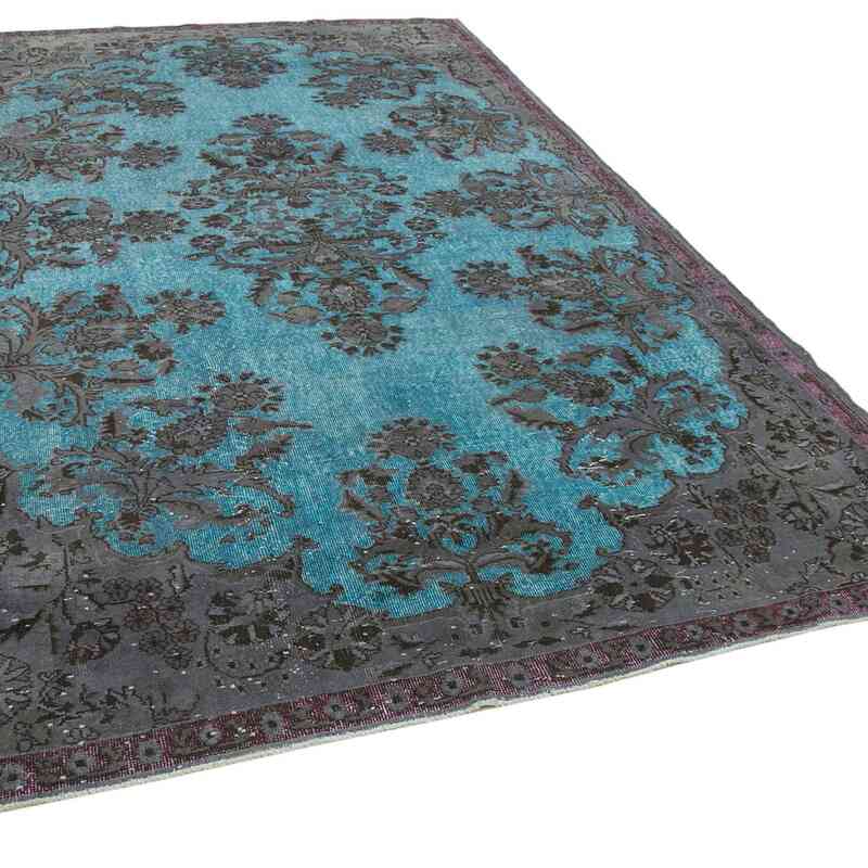 Purple Hand Carved Over-Dyed Rug - 6' 7" x 10' 6" (79" x 126") - K0051559
