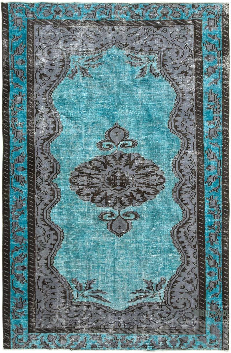 Hand Carved Over-Dyed Rug - 5' 11" x 9'  (71" x 108") - K0051579