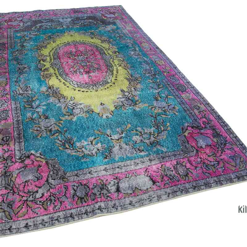 Hand Carved Over-Dyed Rug - 5' 9" x 9' 9" (69" x 117") - K0051580