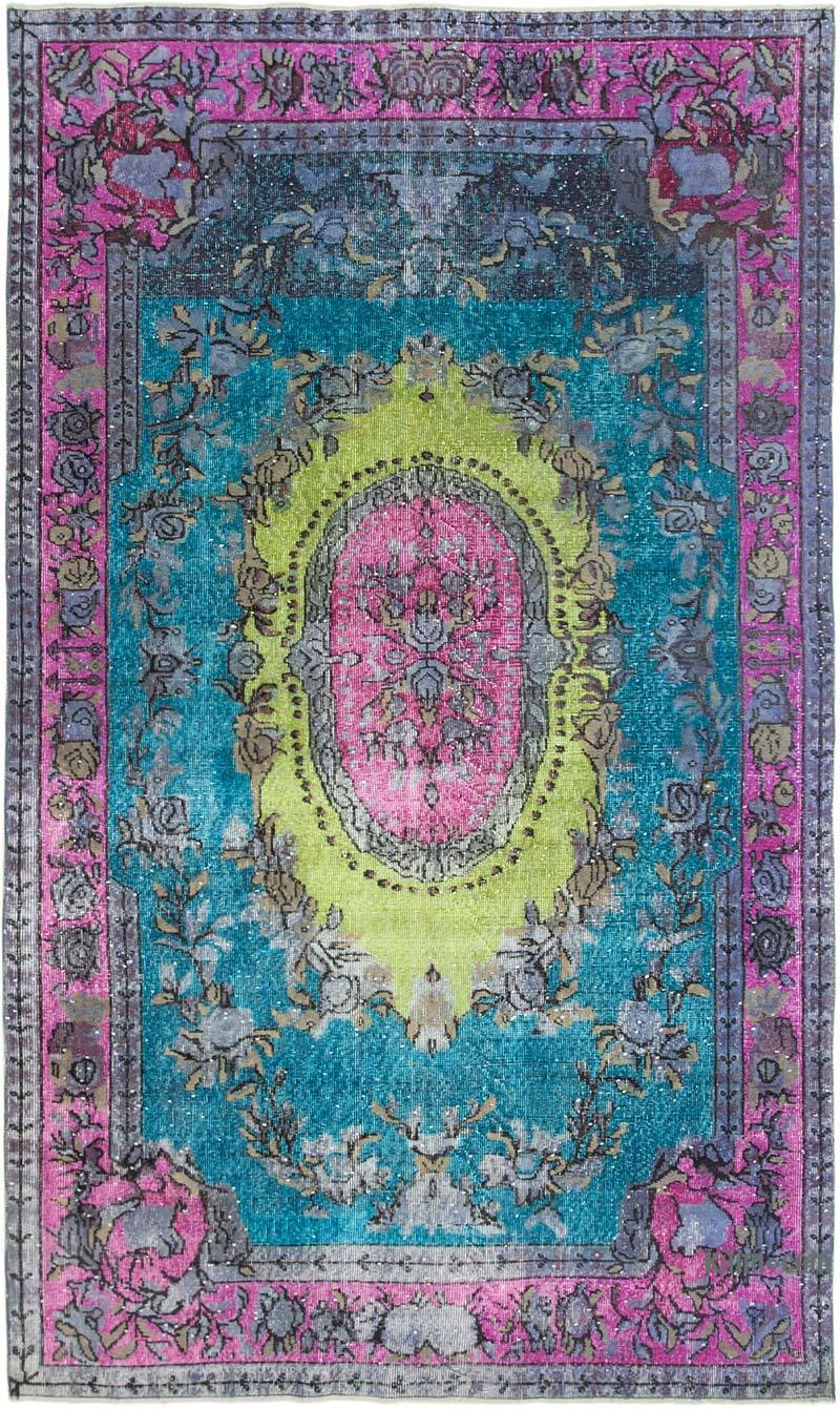 Hand Carved Over-Dyed Rug - 5' 9" x 9' 9" (69" x 117") - K0051580