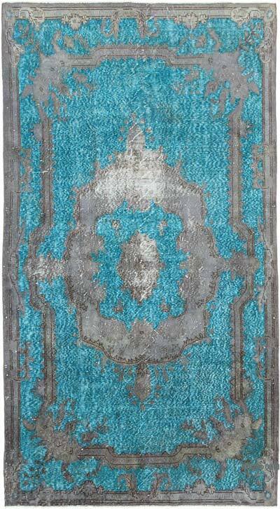 Hand Carved Over-Dyed Rug - 5' 1" x 9' 4" (61" x 112")