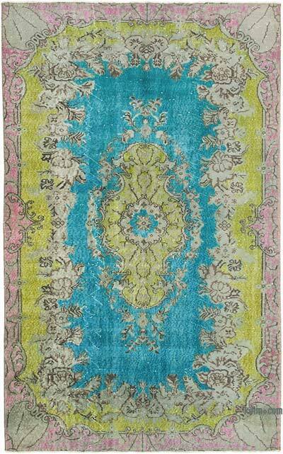Hand Carved Over-Dyed Rug - 5' 8" x 9' 1" (68" x 109")