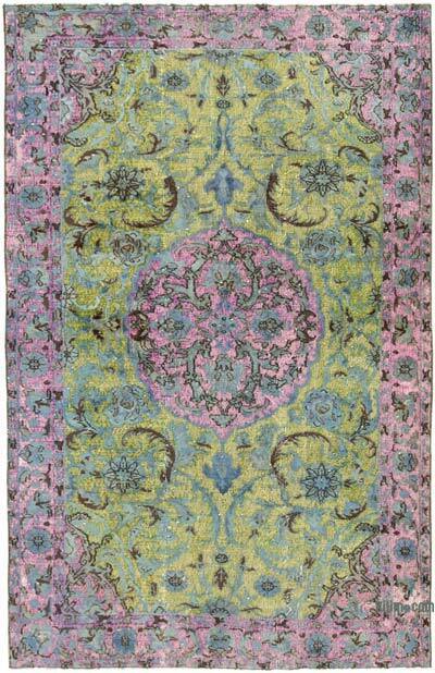 Hand Carved Over-Dyed Rug - 5' 7" x 8' 8" (67" x 104")