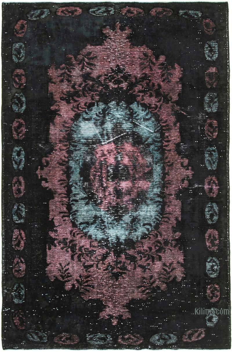 Hand Carved Over-Dyed Rug - 6'  x 9' 3" (72" x 111") - K0051642