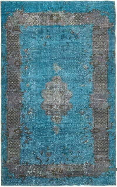 Hand Carved Over-Dyed Rug - 6'  x 9' 10" (72" x 118")