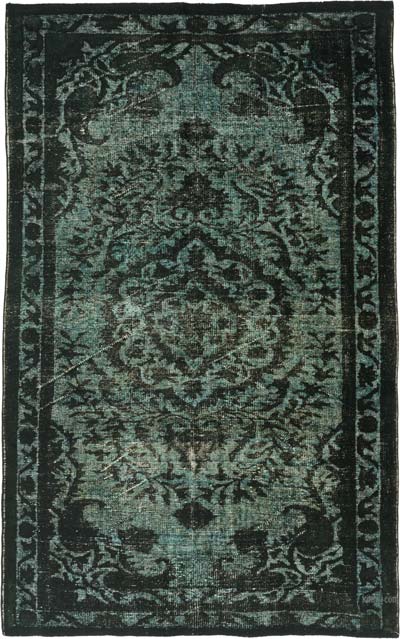 Hand Carved Over-Dyed Rug - 5' 9" x 9' 5" (69" x 113")