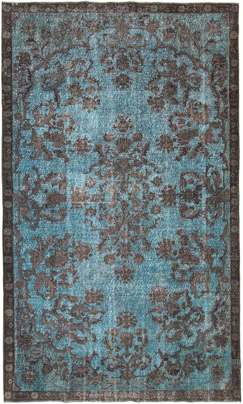 Hand Carved Over-Dyed Rug - 6' 5" x 10' 9" (77" x 129") - K0051655