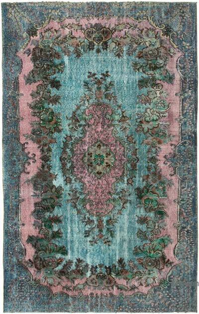 Hand Carved Over-Dyed Rug - 5' 7" x 8' 11" (67" x 107")