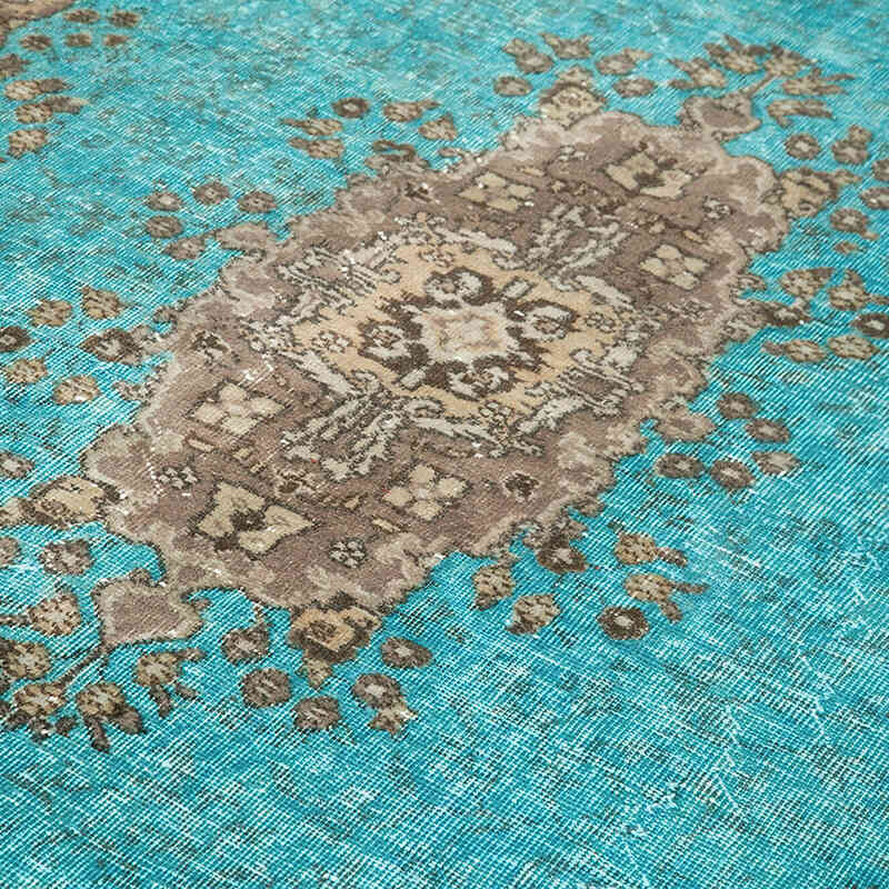 Fuchsia Hand Carved Over-Dyed Rug - 6' 10" x 10' 8" (82" x 128") - K0051678