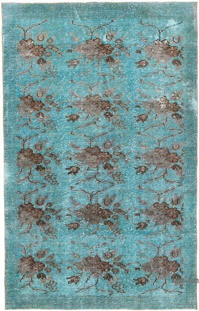 Hand Carved Over-Dyed Rug - 5' 5" x 8' 8" (65" x 104")