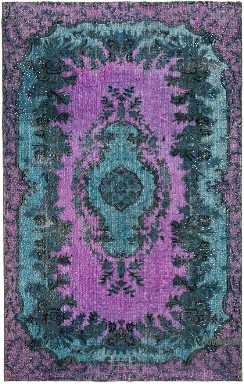 Alfombra Tallada a Mano Sobre Teñida - 174 cm x 275 cm - K0051695