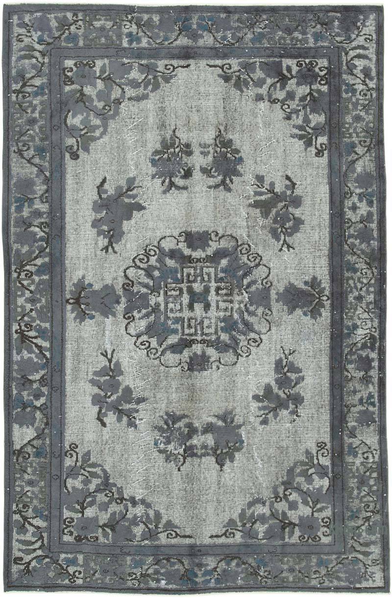 Hand Carved Over-Dyed Rug - 5' 11" x 9' 1" (71" x 109") - K0051705