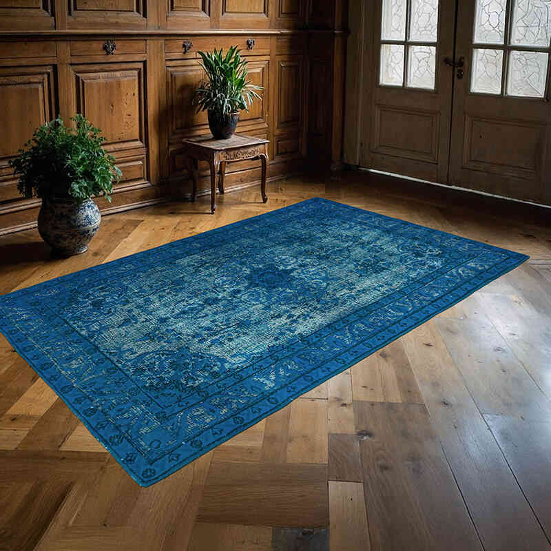 Alfombra Tallada a Mano Sobre Teñida - 150 cm x 241 cm - K0051710