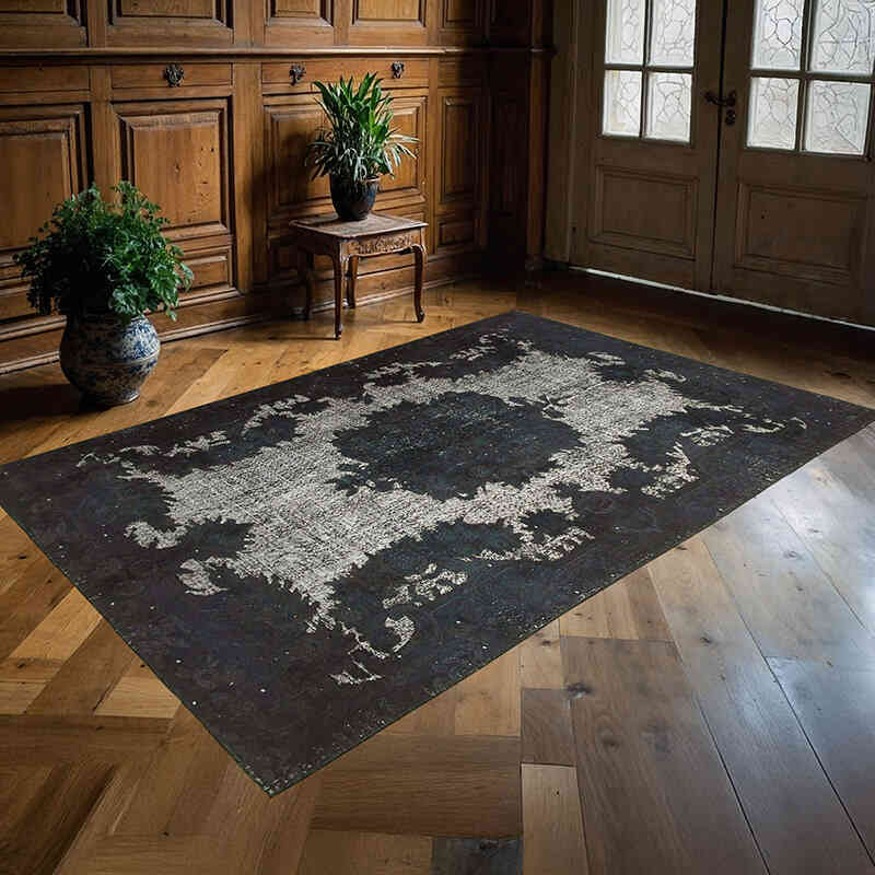 Alfombra Tallada a Mano Sobre Teñida - 178 cm x 267 cm - K0051728