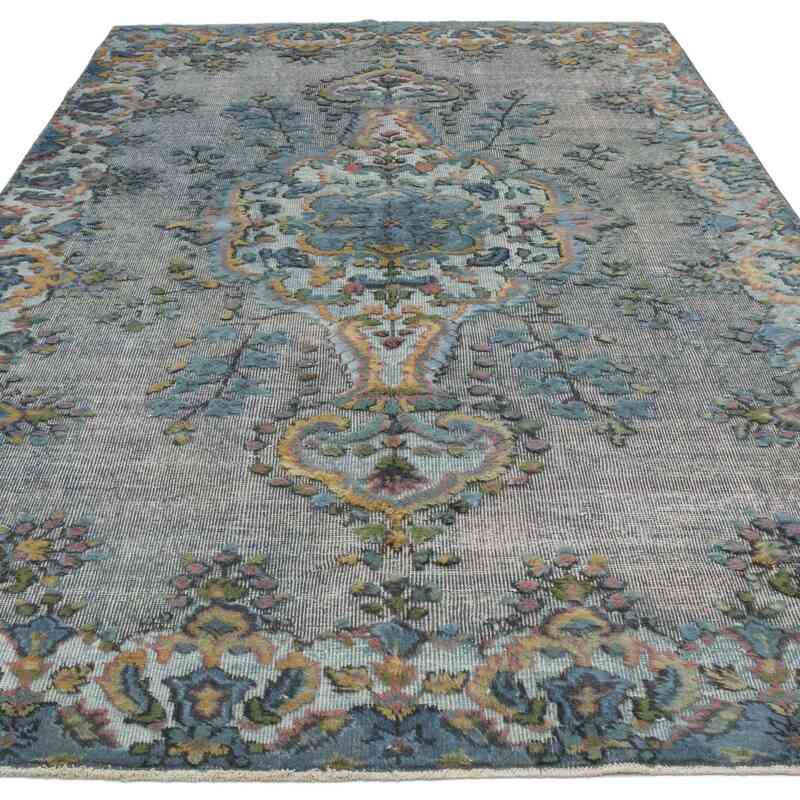 Hand Carved Over-Dyed Rug - 5' 6" x 9' 4" (66" x 112") - K0051730