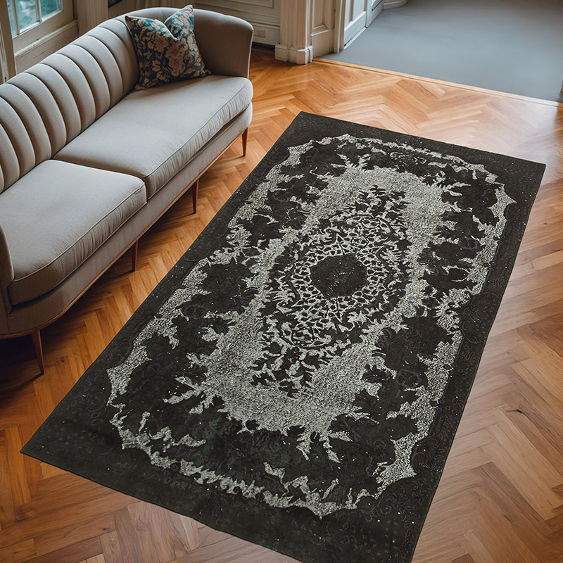 Alfombra Tallada a Mano Sobre Teñida - 167 cm x 300 cm - K0051740