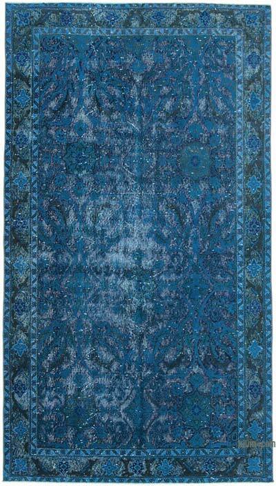 Hand Carved Over-Dyed Rug - 4' 9" x 8' 8" (57" x 104")