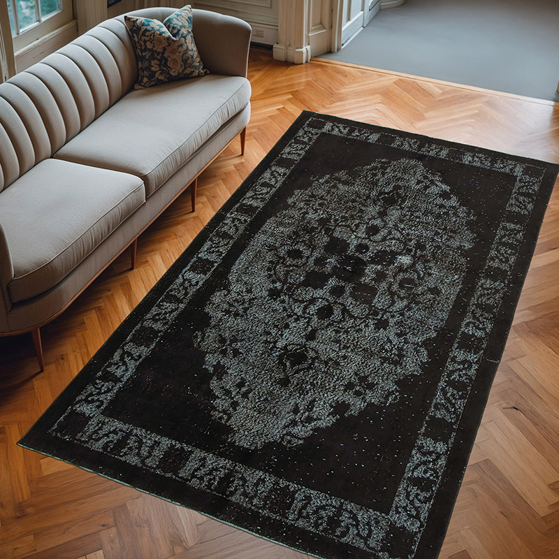 Hand Carved Over-Dyed Rug - 5' 3" x 8' 11" (63" x 107") - K0051750