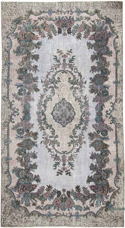Hand Carved Over-Dyed Rug - 5' 5" x 10'  (65" x 120")