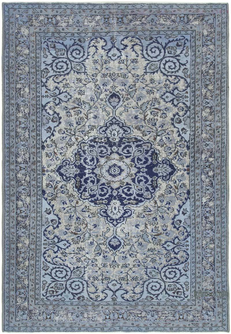 Hand Carved Over-Dyed Rug - 6' 3" x 9' 1" (75" x 109") - K0051757