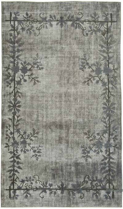 Hand Carved Over-Dyed Rug - 5' 2" x 8' 10" (62" x 106")