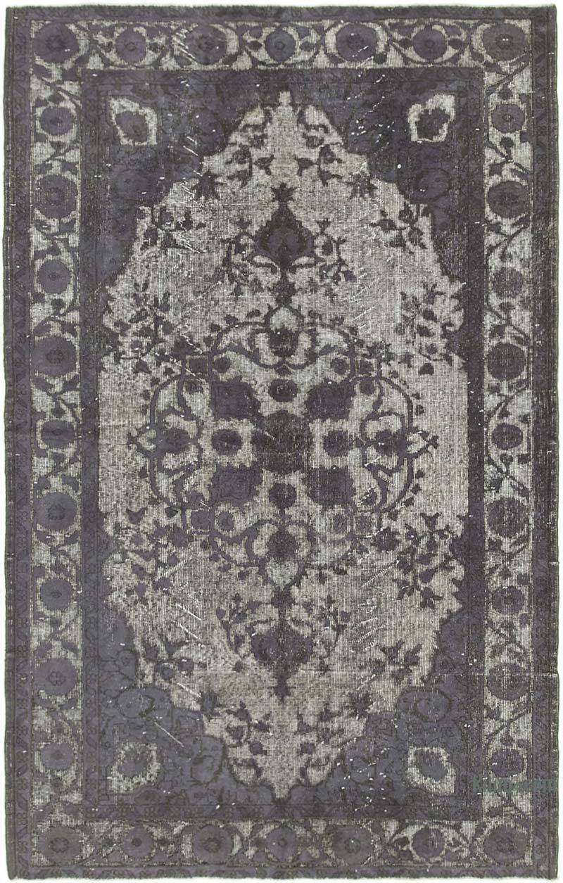 Hand Carved Over-Dyed Rug - 5' 8" x 8' 10" (68" x 106") - K0051766
