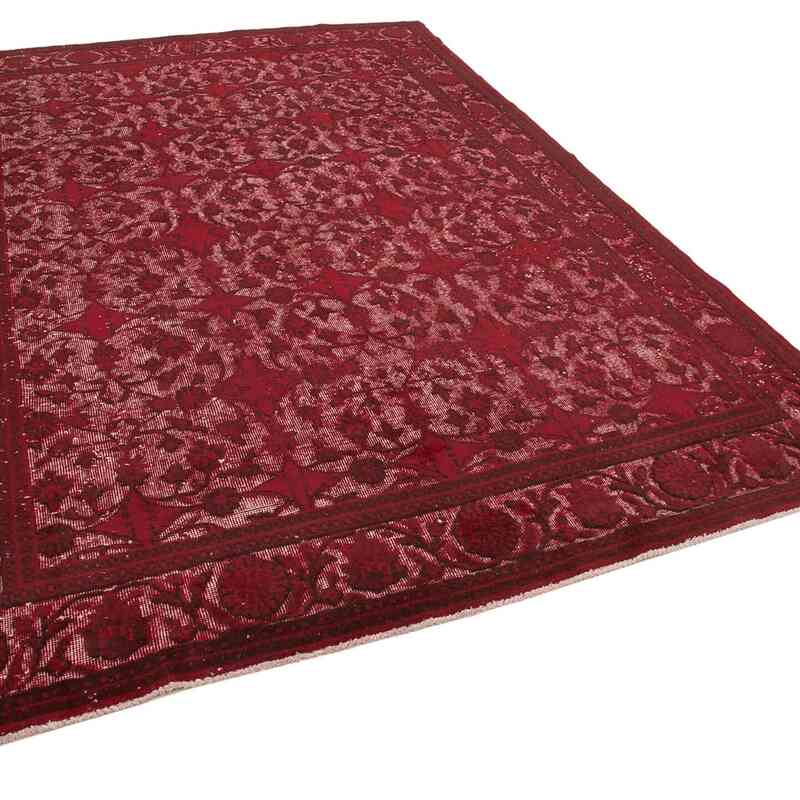 Hand Carved Over-Dyed Rug - 7' 1" x 10' 2" (85" x 122") - K0051769