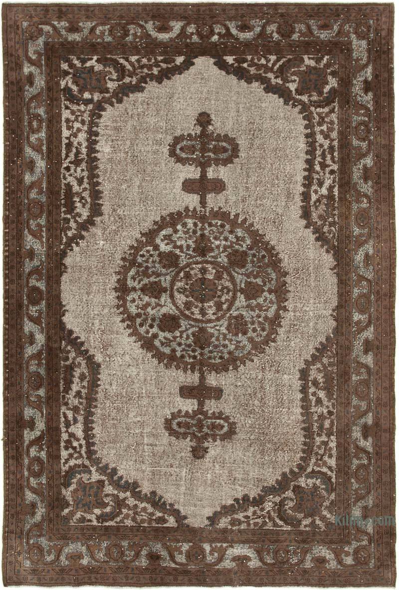 Hand Carved Over-Dyed Rug - 7'  x 10' 5" (84" x 125") - K0051771
