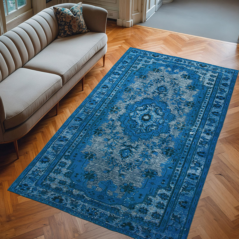 Alfombra Tallada a Mano Sobre Teñida - 172 cm x 289 cm - K0051774
