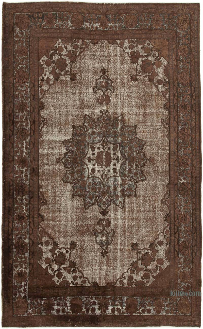 Hand Carved Over-Dyed Rug - 6' 8" x 11'  (80" x 132") - K0051775