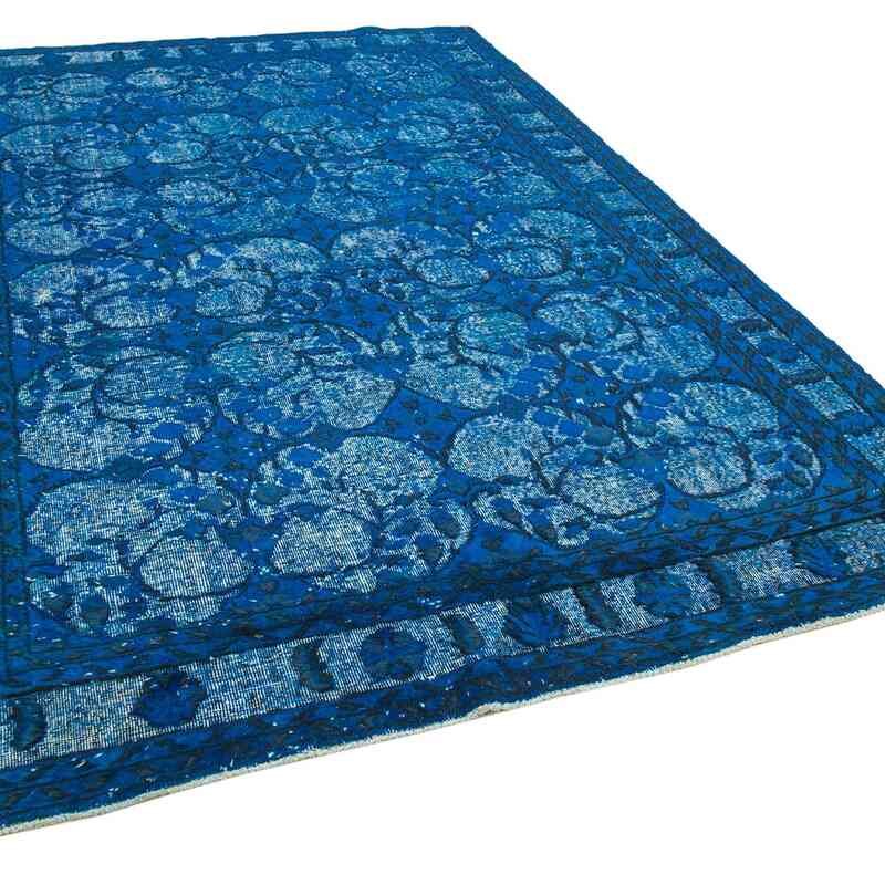 Hand Carved Over-Dyed Rug - 7' 1" x 10' 4" (85" x 124") - K0051782