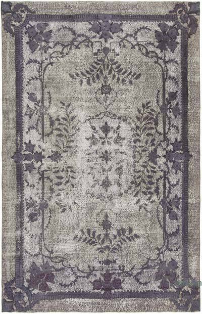 El Oyması Boyalı Halı - 204 cm x 320 cm