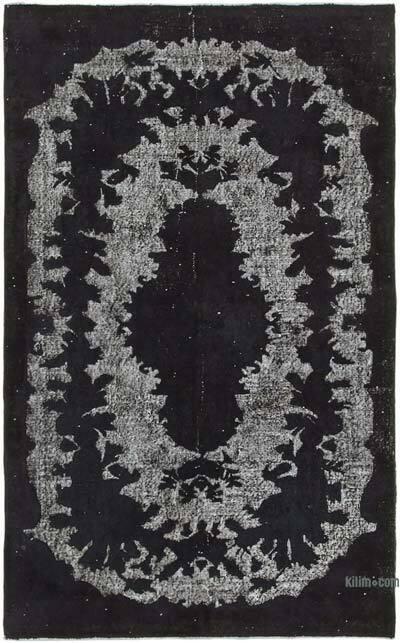 Hand Carved Over-Dyed Rug - 5' 7" x 9' 1" (67" x 109")