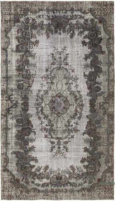 Hand Carved Over-Dyed Rug - 5' 5" x 9' 5" (65" x 113")