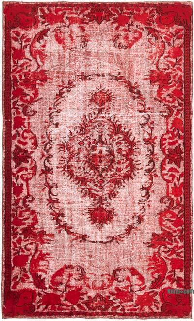 Hand Carved Over-Dyed Rug - 5' 6" x 9' 1" (66" x 109")