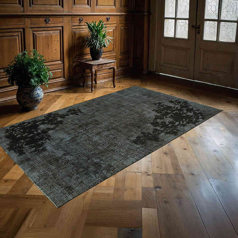 Alfombra Tallada a Mano Sobre Teñida - 144 cm x 245 cm - K0051838