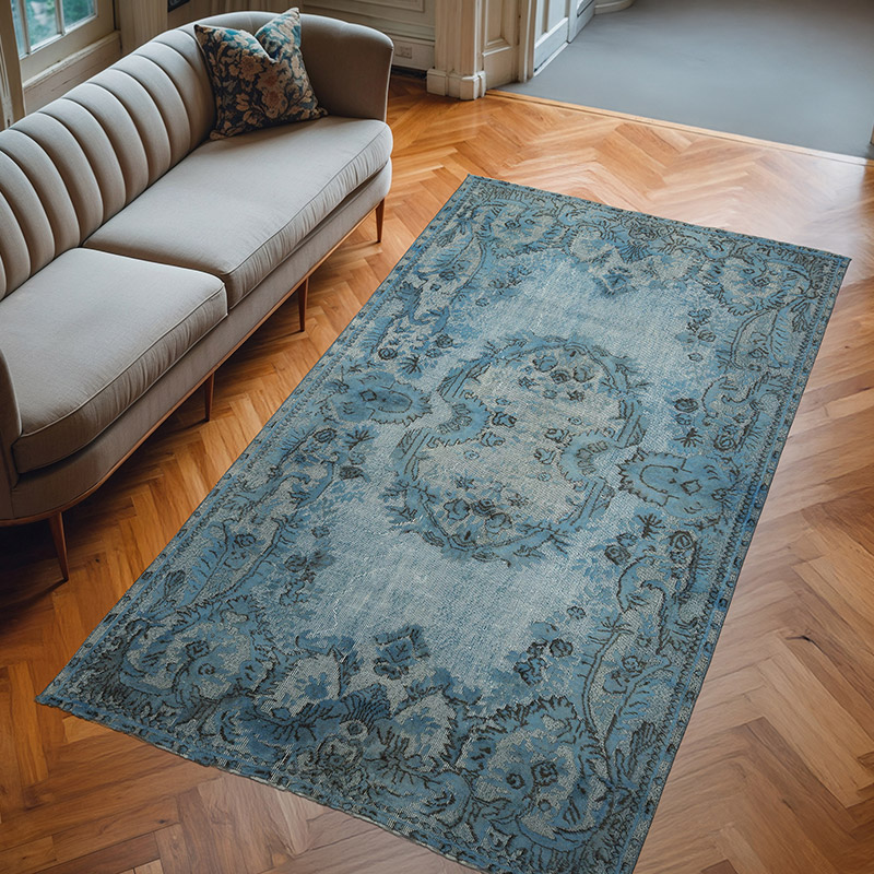 Alfombra Tallada a Mano Sobre Teñida - 170 cm x 300 cm - K0051861