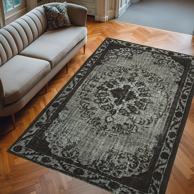 Hand Carved Over-Dyed Rug - 6' 3" x 9' 7" (75" x 115") - K0051863