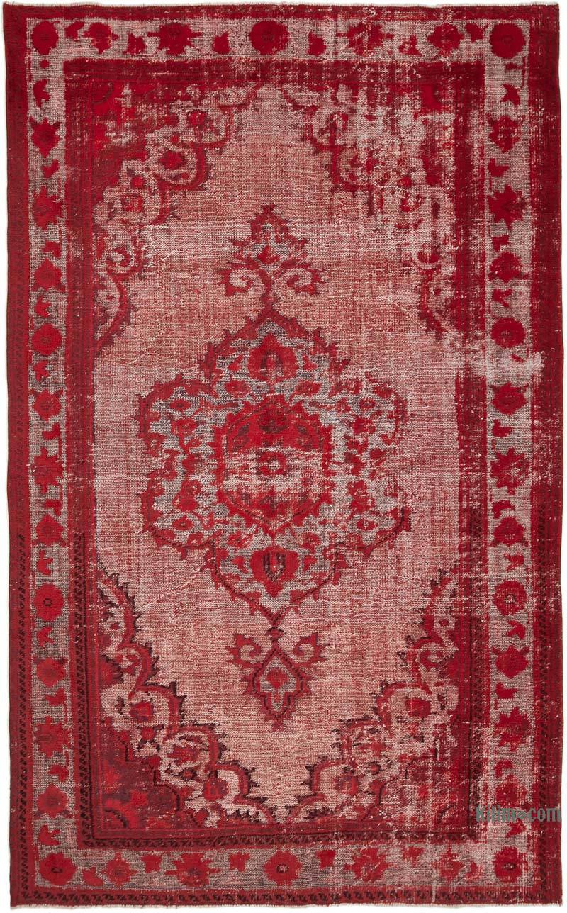Hand Carved Over-Dyed Rug - 7' 1" x 11' 2" (85" x 134") - K0051865