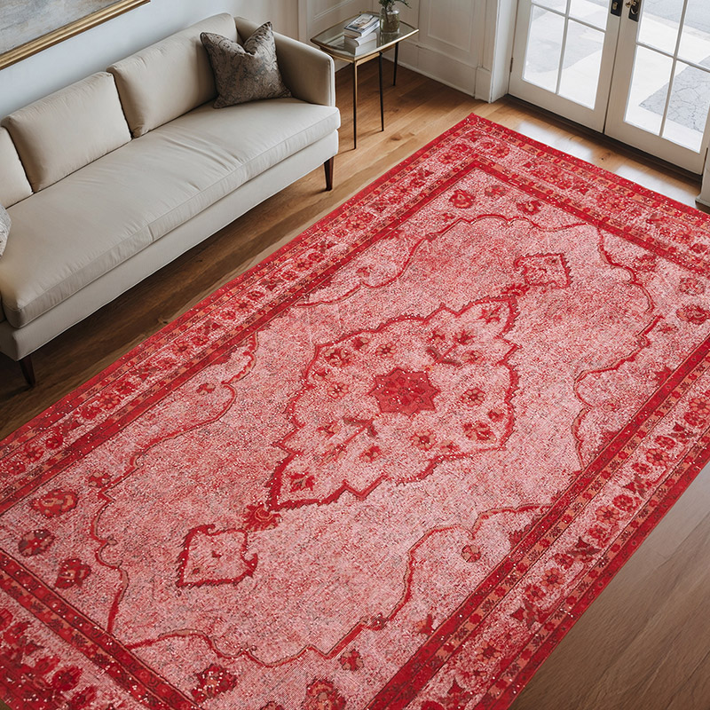 Alfombra Tallada a Mano Sobre Teñida - 205 cm x 334 cm - K0051870