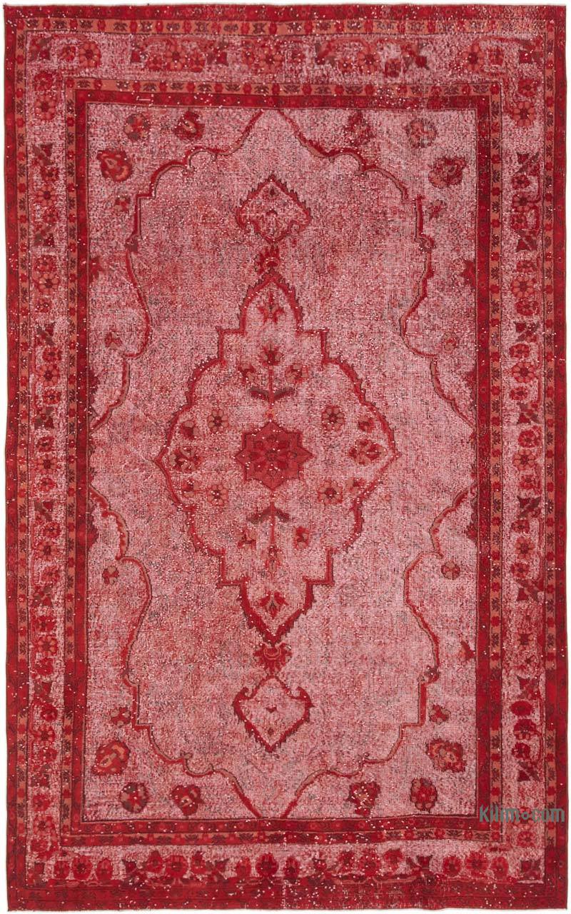 Hand Carved Over-Dyed Rug - 6' 9" x 10' 11" (81" x 131") - K0051870