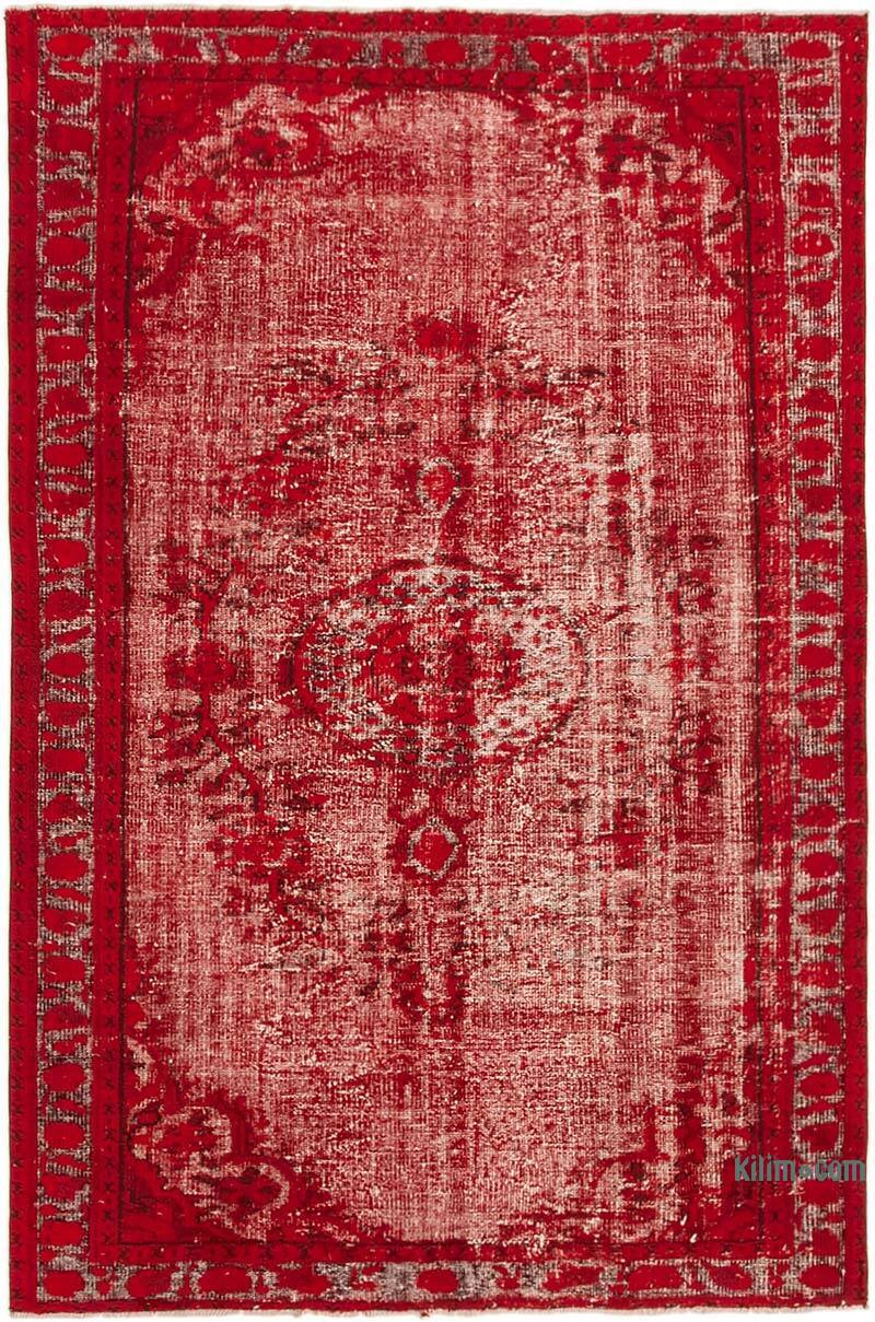Alfombra Tallada a Mano Sobre Teñida - 177 cm x 268 cm - K0051888