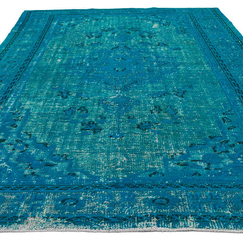 Hand Carved Over-Dyed Rug - 6' 7" x 9' 7" (79" x 115") - K0051890