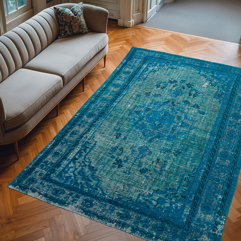El Oyması Boyalı Halı - 201 cm x 291 cm - K0051890