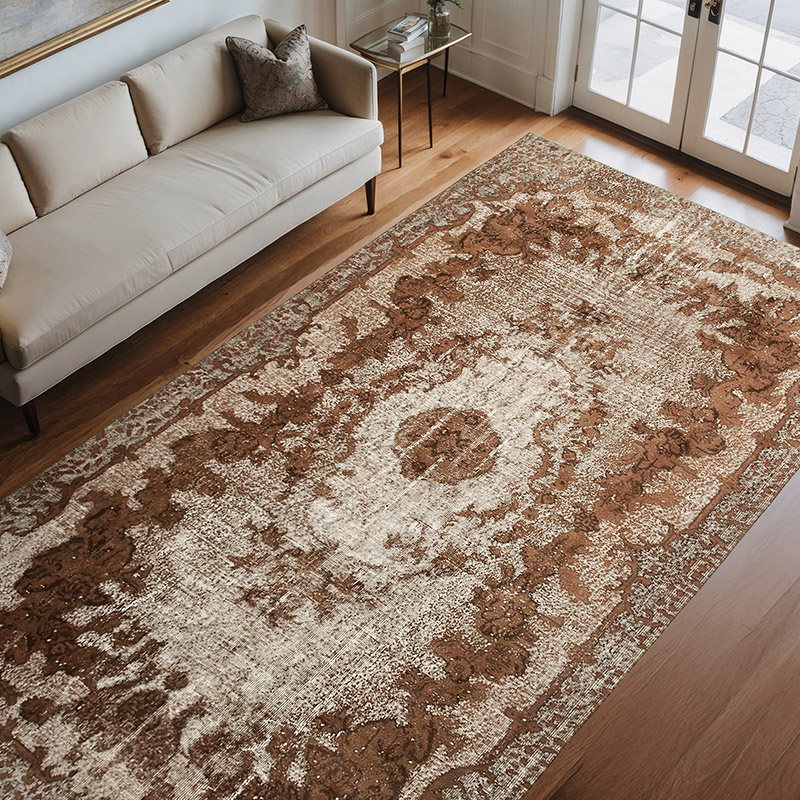 Alfombra Tallada a Mano Sobre Teñida - 192 cm x 332 cm - K0051891