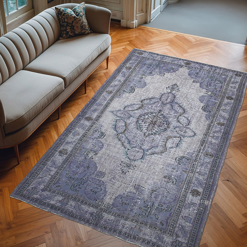 Alfombra Tallada a Mano Sobre Teñida - 174 cm x 280 cm - K0051900