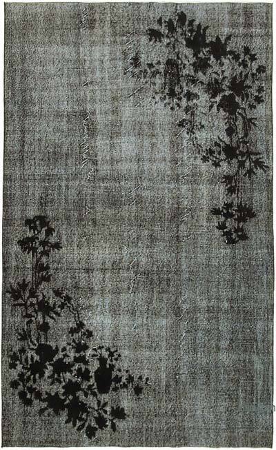 Hand Carved Over-Dyed Rug - 5' 4" x 8' 7" (64" x 103")