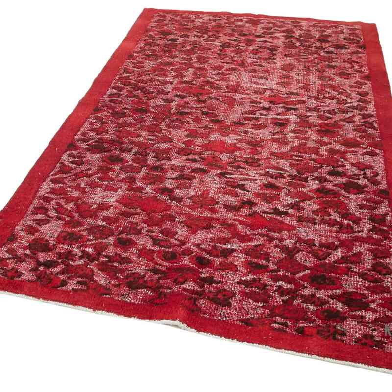 Hand Carved Over-Dyed Rug - 4' 10" x 7' 9" (58" x 93") - K0051927