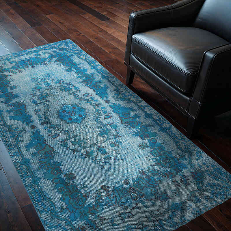 Alfombra Tallada a Mano Sobre Teñida - 116 cm x 200 cm - K0051928