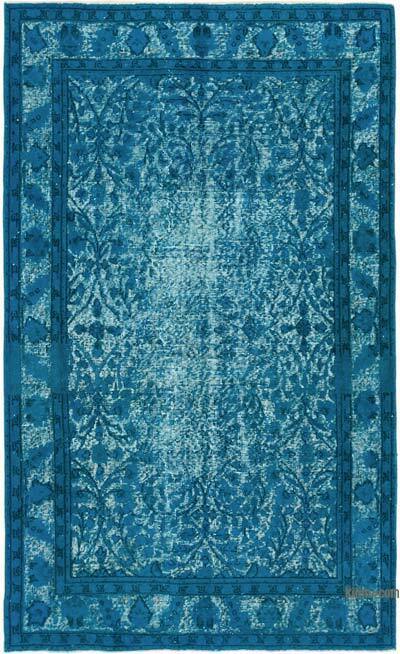Hand Carved Over-Dyed Rug - 4' 7" x 7' 7" (55" x 91")